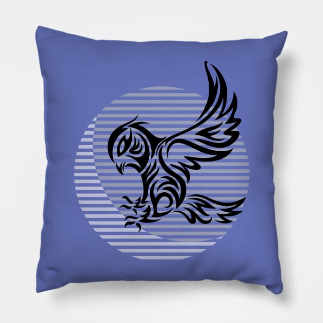 Owl Bird Tribal Pillow by martinussumbaji