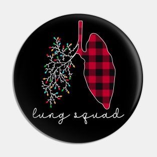 Lung Squad Pulmonology Nurse Respiratory Therapist Christmas Pin