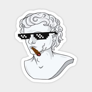 Philosopher with Boss-Glasses Magnet