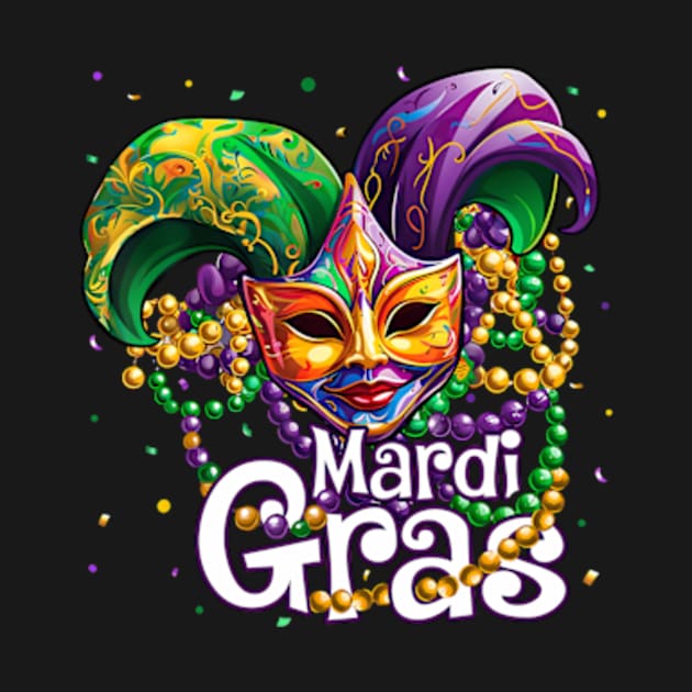 Happy Mardi Gras Carnival Party Mask BeadsKids by Daysy1