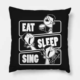 Eat Sleep Sing - Singer Gift graphic Pillow