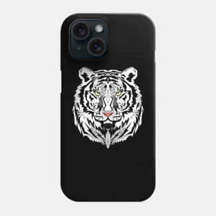White Tiger Face Phone Case