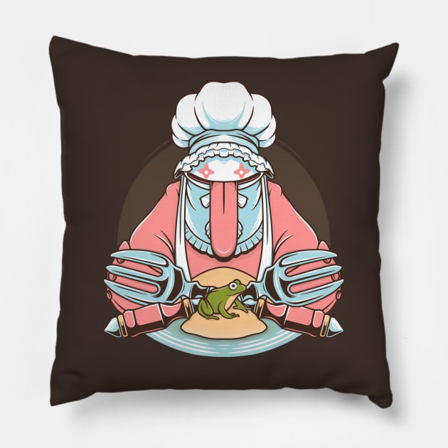 Strange Gourmand Pillow by Alundrart