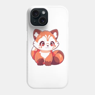 Simple drawn cute red panda Phone Case