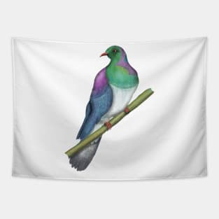 Wood pigeon Kereru New Zealand bird Tapestry