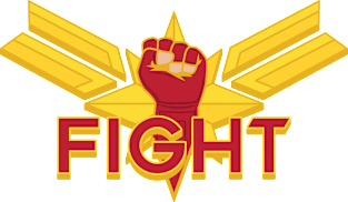 Superhero Women's Fight Magnet