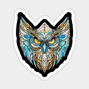 Mosaic owl Magnet