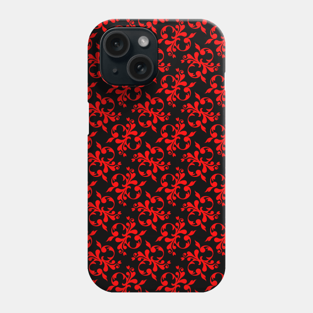 red and black Phone Case by InspirationalDesign