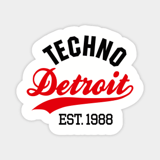 Techno Detroit est.1988 Magnet