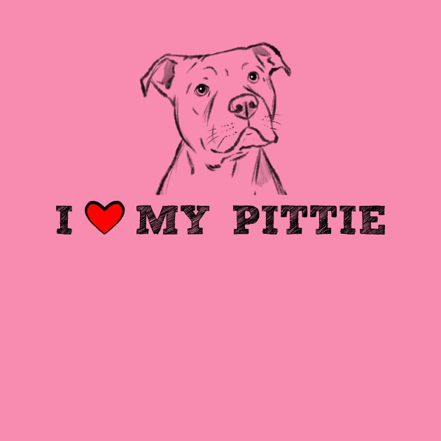 I Love My Pittie, Pitbull Love by sockdogs