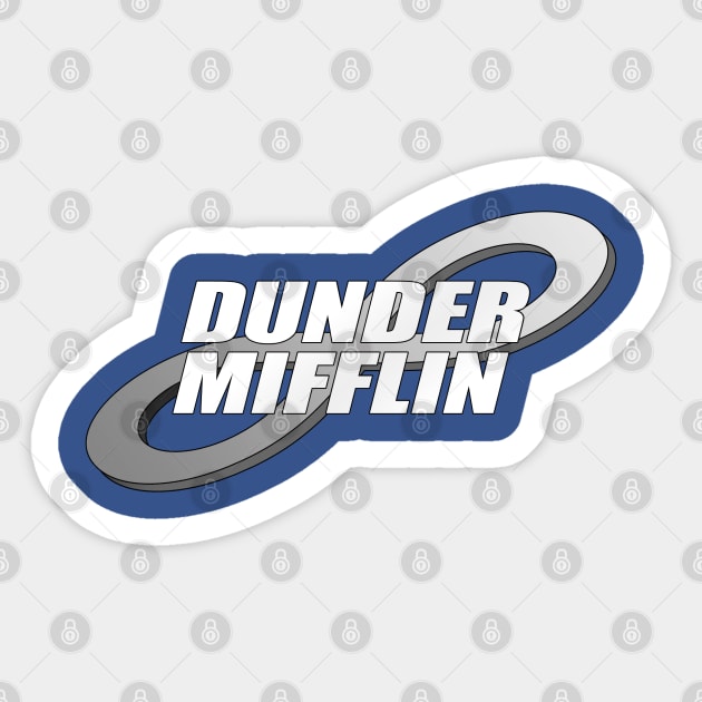 Dunder Mifflin The Office Logo' Sticker | Spreadshirt