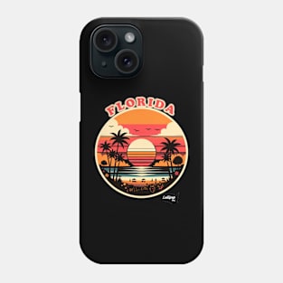 Florida Flair: Sunshine State Vibes - American Vintage Retro style USA State Phone Case