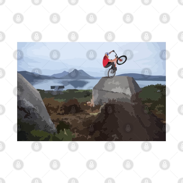 Danny MacAskill Painting by gktb