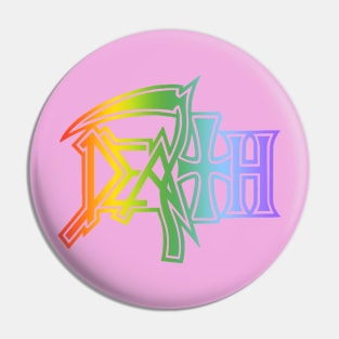 Death logo in baby colors Pin