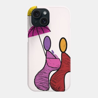 illustration of loved parents Phone Case