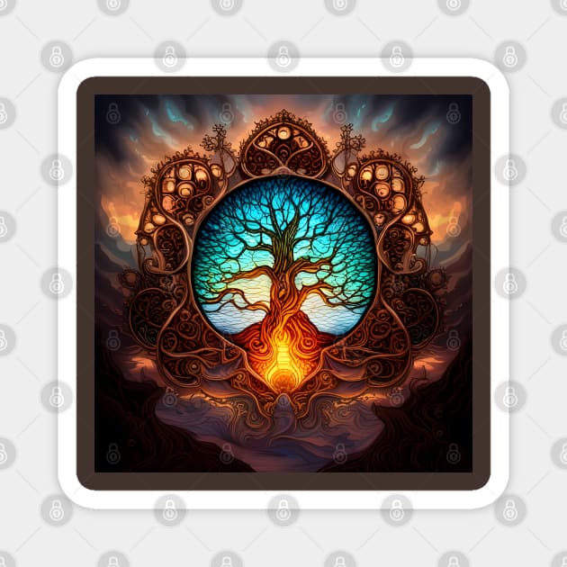 Magical Tree Fantasy Portal Magnet by Chance Two Designs