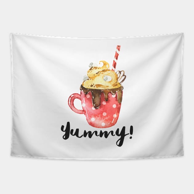 Cappuccino yummy Tapestry by Jenmag