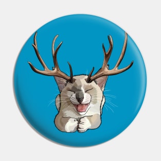 Snowshoe Siamese Catalope Kitten Pin