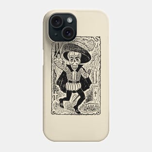 The skeleton of Don Juan Tenorio Phone Case