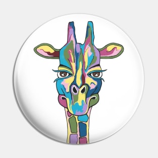 ABSTRACT Giraffe Painting Pin