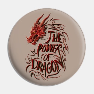 RED FIERY DRAGON Pin