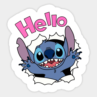 Japan Disney Sticker - Stitch Watercolor