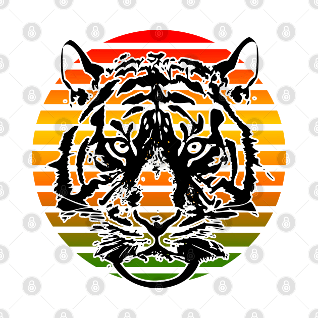 Tiger wild animal by Kingluigi