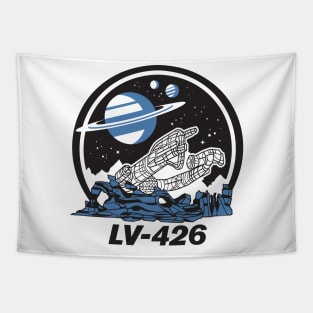 LV 426 Derelict Spacecraft Vacation Parody Tapestry