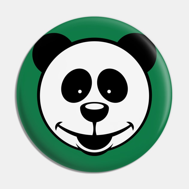 Panda Bear (Smiling / 2C) Pin by MrFaulbaum