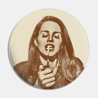 Lana Del Rey - (Smoke) Vintage Art Pin