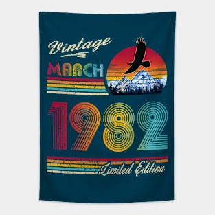 Vintage March 1982 Birthday Tapestry