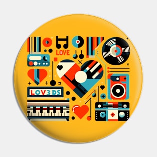 Love Music Decorative Pin