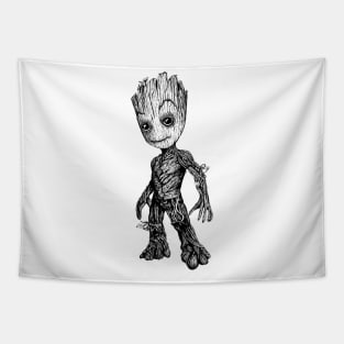 Baby Groot Guardians of the Galaxy Character Tapestry