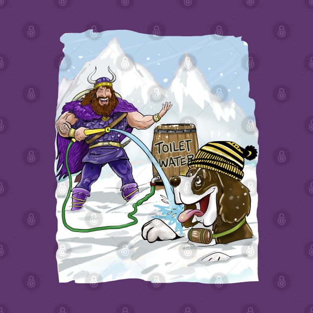 Minnesota Vikings Fans - Kings of the North vs Saintly Slurpers by JustOnceVikingShop