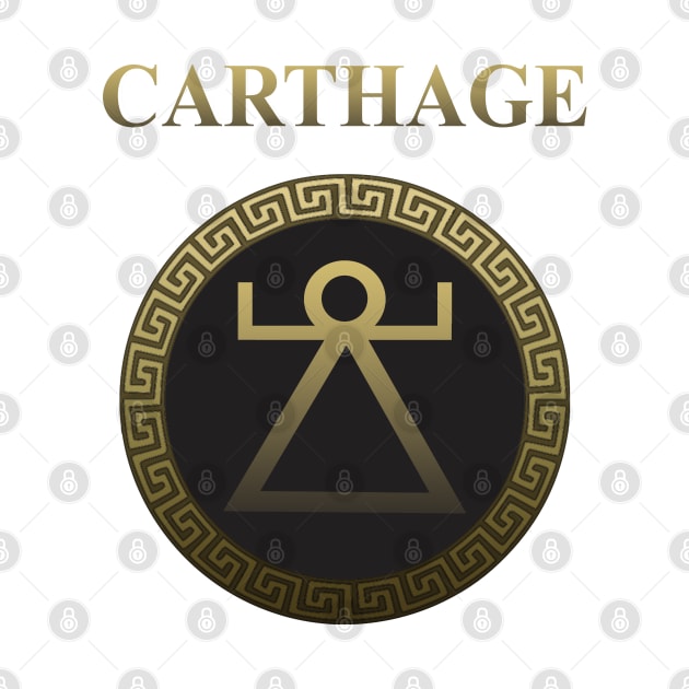 Ancient Carthage Sacred Band Shield by AgemaApparel