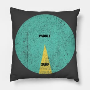 Surf and Paddle - funny surfers piechart Pillow