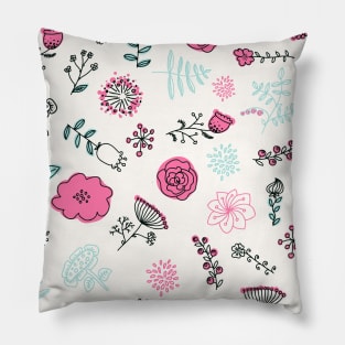 Elegance Seamless pattern with flowers Pillow