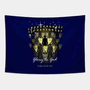 Glory to God Christian Shirts Tapestry