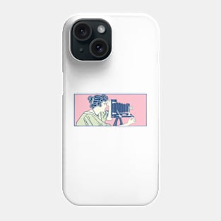 Woman And Camera In Pink Phone Case