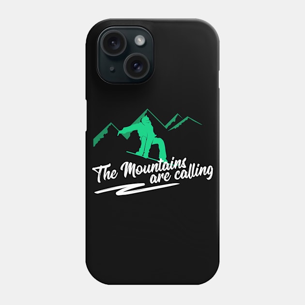 Snowboard Snowboarding Gift Winter Phone Case by AlleyField