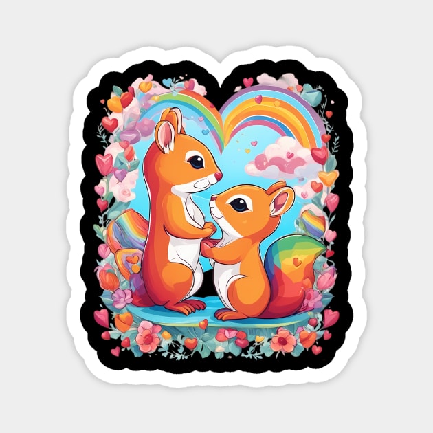 Best Friend Squirrel Magnet by animegirlnft