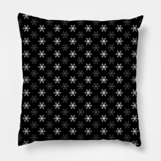 Snowflake Pattern | Black and White | Pillow