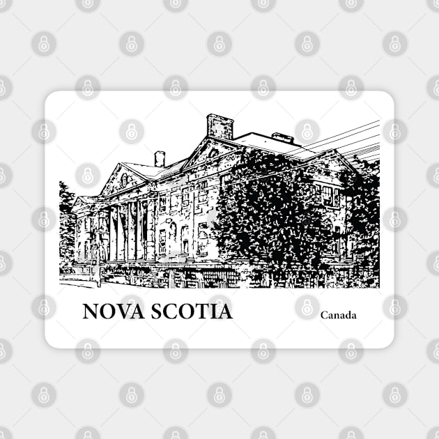 Nova Scotia Canada Magnet by Lakeric