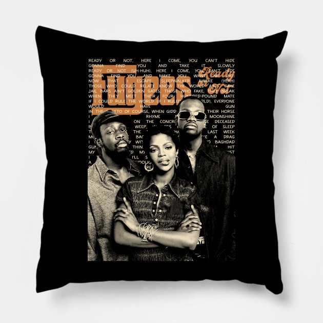 Lauryn Hill Fugees Ready or Not Vintage Pillow by Pernilla Taavola