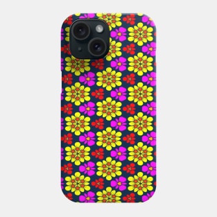 Yellow and Pink Flower Pattern Phone Case