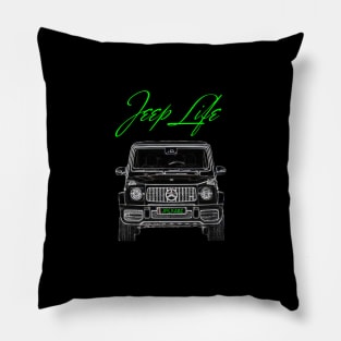 Mercedes G63 Jeep Life Special 4x4 Front View Pillow