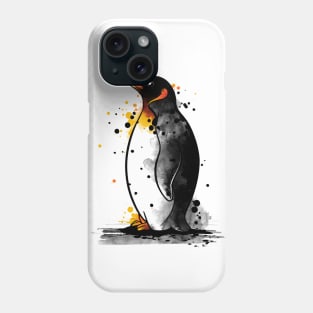 penguin watercolor Phone Case