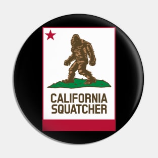 California Squatcher, california, Bigfoot, Sasquatch Pin