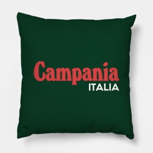 Campania // Italia Typography Region Design Pillow