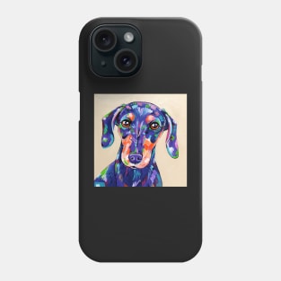 Daschund painting "Peanut" Phone Case